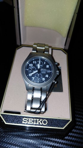 Seiko chronograph titanium - seiko,
