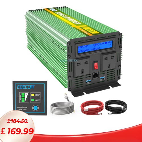 Edecoa power inverter 12v - power,