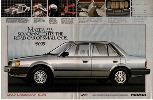 1986 mazda 323 deluxe silver - mazda,