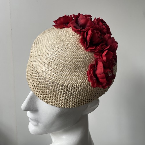 Vintage straw headpiece - vintage,
