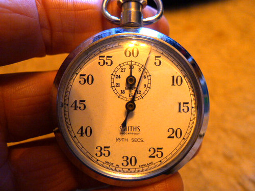 Smiths chromed cased timer - chromed,