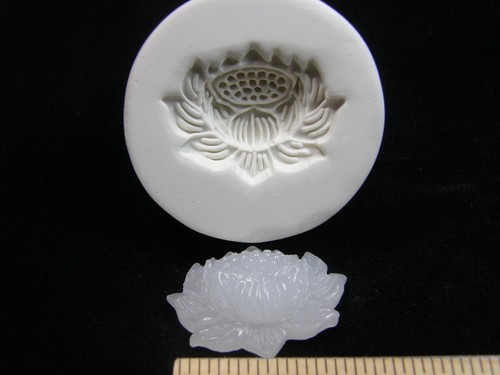 Lotus flower polymer - flower, clay