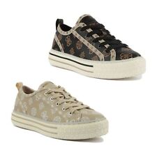 Guess Peytin Peony Logo Platform Womens Trainers Size 3 - 8