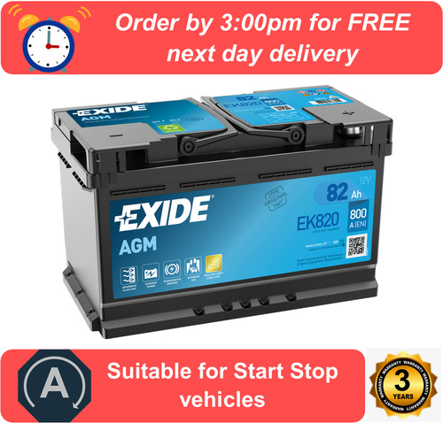 Ek820 exide agm car - exide,