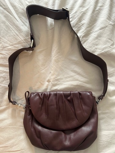 Zara ladies burgundy leather - burgundy,