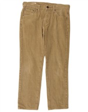 LEVI'S Mens 511 Straight Corduroy Trousers W30 L25 Khaki Cotton JP14