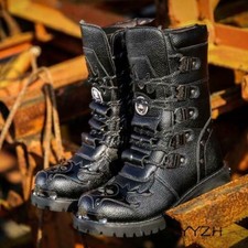 Mens Gothic Boots Punk Biker