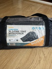 2 Person XL Dome Tent With Porch - Great For Festivals And Weekends