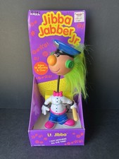 Vtg 1994 ERTL Jibba Jabber Jr. 8"Lt. JIbba Toy Doll Noise Maker Police NIB