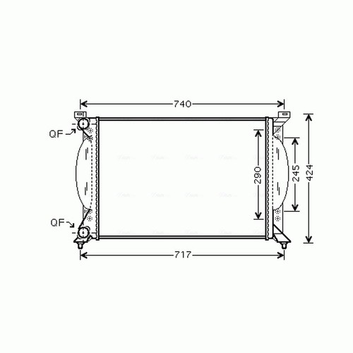 Radiator for audi - for,