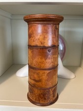 ANTIQUE 4 COMPARTMENTS BOXWOOD TURNED SPICE TOWER. TREEN