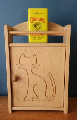 Vintage wooden key cupboard - wooden,