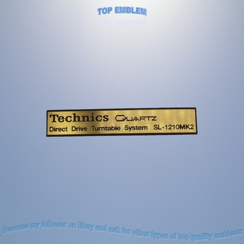 Technics emblem brusched badge - technics,