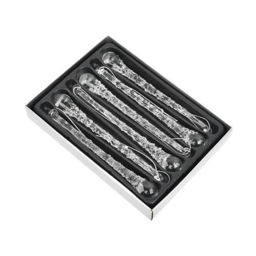 Pieces glass icicle - 6,