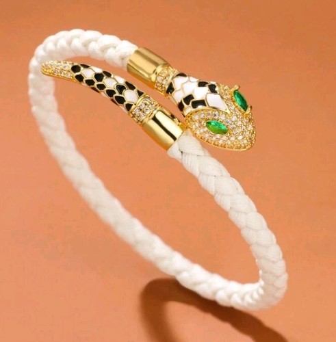 Gold snake head crystal - snake,