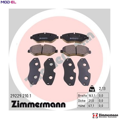 Brake pad set disc - pad,