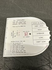 HARDY THE ARKLESS SALMON FLY LURE HOOK SIZE CALCULATOR SALMON FLY FISHING TOOL