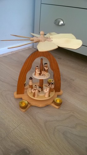 Wooden christmas pyramid - wooden,