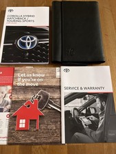 GENUINE TOYOTA COROLLA HYBRID 2020-2024 HANDBOOK OWNERS MANUAL NAV SERVICE BOOK