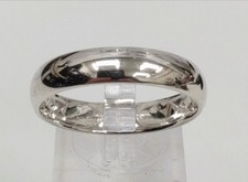 Sterling Silver 925 Ring Mens Large Size Z Wedding Band Plain Finish Hallmarked