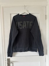 Nike distressed grey black USATF Kanye Olympic jumper sweatshirt - size medium