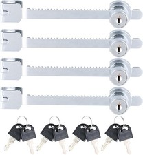 4PCS Sliding Glass Door Lock Vivarium Sliding Door Lock Serrated for Display Cab