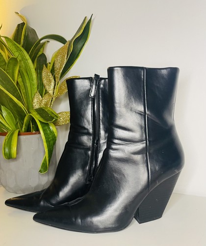 Zara black cowboy - zara, boots