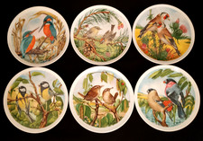 Job Lot of 6 Goebel Collector Plates - Birds Vintage Display Plates