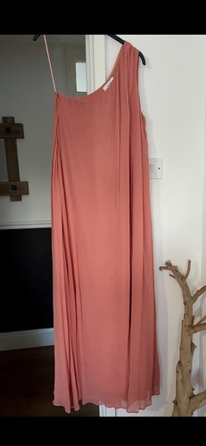 Reiss peach maxi - peach, dress