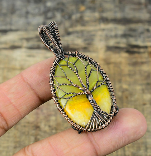 Bumblebee jasper copper - jasper, wire