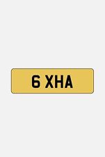 4 Digit Dateless Registration Number Plate - 6 XHA | 1x3 Dateless Registration