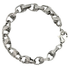 3D Tulip silver Bracelet -