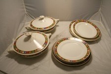 Vintage ~Scotch Ivory ~B.P & Co ~10 Piece Part Dinner Service (SC26)