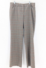 Express Editor Brown Tan Plaid