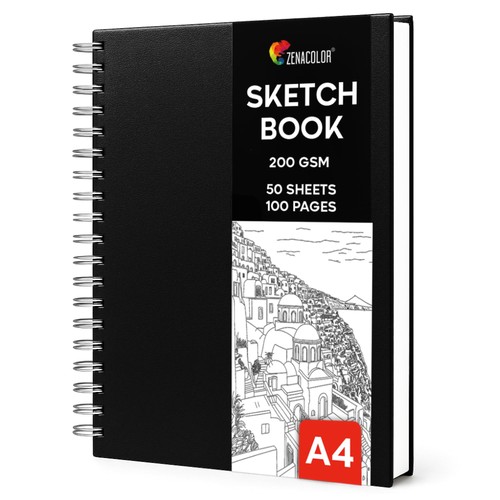 Sketch book hardcover - book, a4