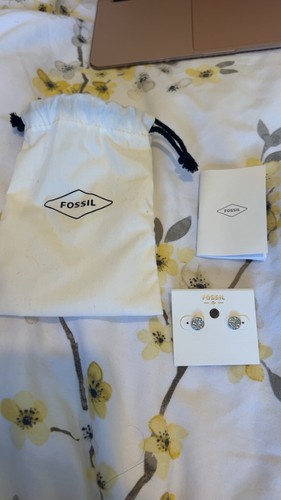 Fossil silver studded round - fossil,