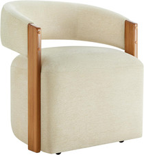 Stylish Sand Upholstered