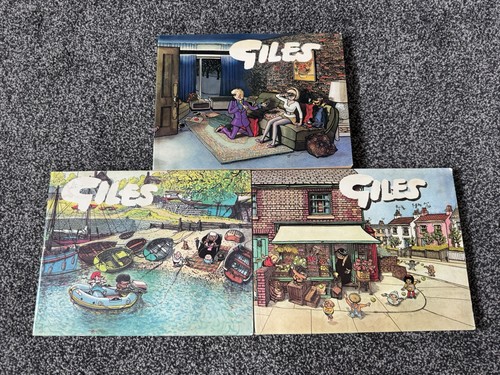 Giles cartoon annuals - 3x,
