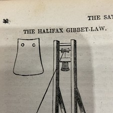 Antique Print 1834 HALIFAX