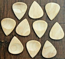 10 unique wooden Guitar picks