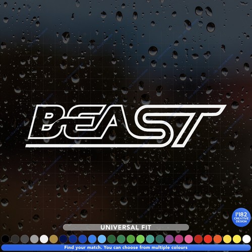 Beast car decal sticker - car,
