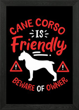Cane Corso Is Friendly Framed