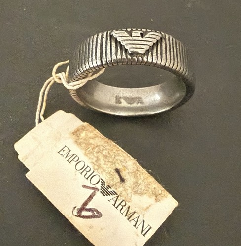 Emporio armani steel ring - steel,