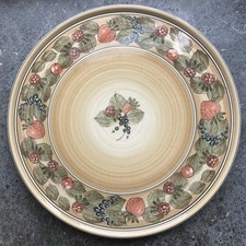 Vintage Wild Fruits Jersey Pottery Cake Cheese Board Plate Serving Platter 11”