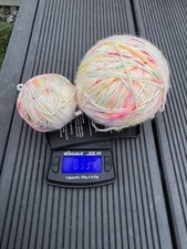 Leftover 4ply Sock Yarn. Neon Speckles. 2 Different Colourways