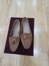 Ladies Leather Moccasin Shoes
