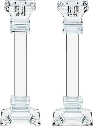 Crystal candle holders - crystal,