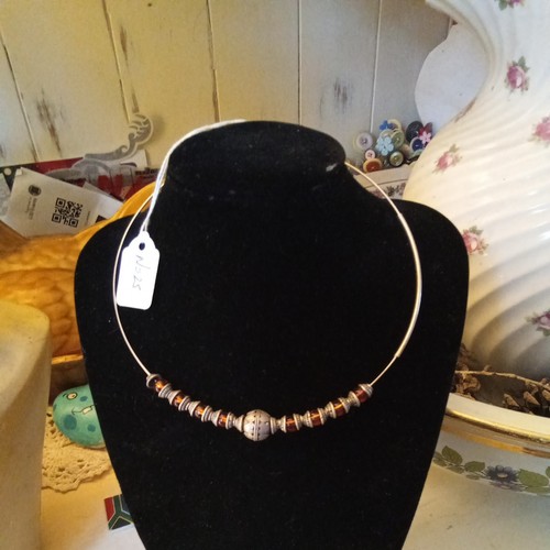 925 silver hoop necklace with