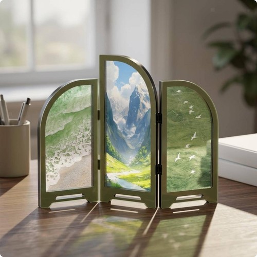 Foldable acrylic screen - foldable,