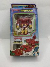 Vintage 80s Transformer Y Robot Ironcar + Original Box Toy Retro Unbranded